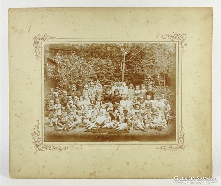 1P364 antique school group picture class picture 30 x 35.8 Cm