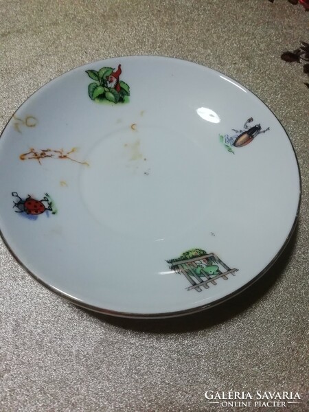 Gyermek bogaras kis tányér 1.a képeken látható állapotban