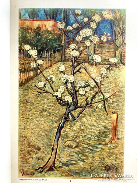 Vincent Van Gogh színes fénynyomat reprodukciók, antik kiadvány 1937-ből