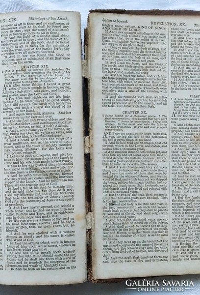 Antikvár Biblia (angol nyelvű 1850-es kiadás)