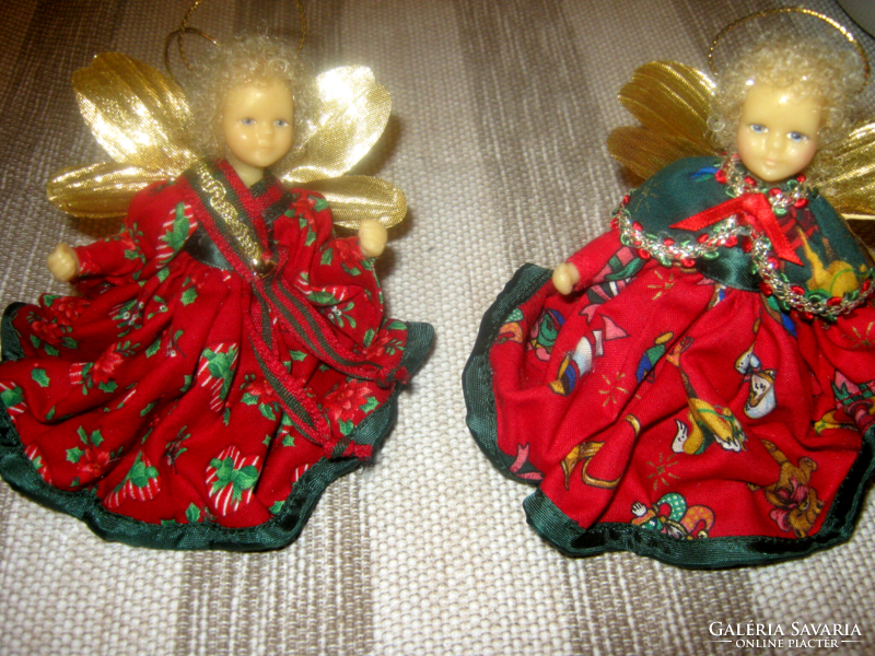Wonderful vintage angel handcraft wax head christmas tree decor table decor
