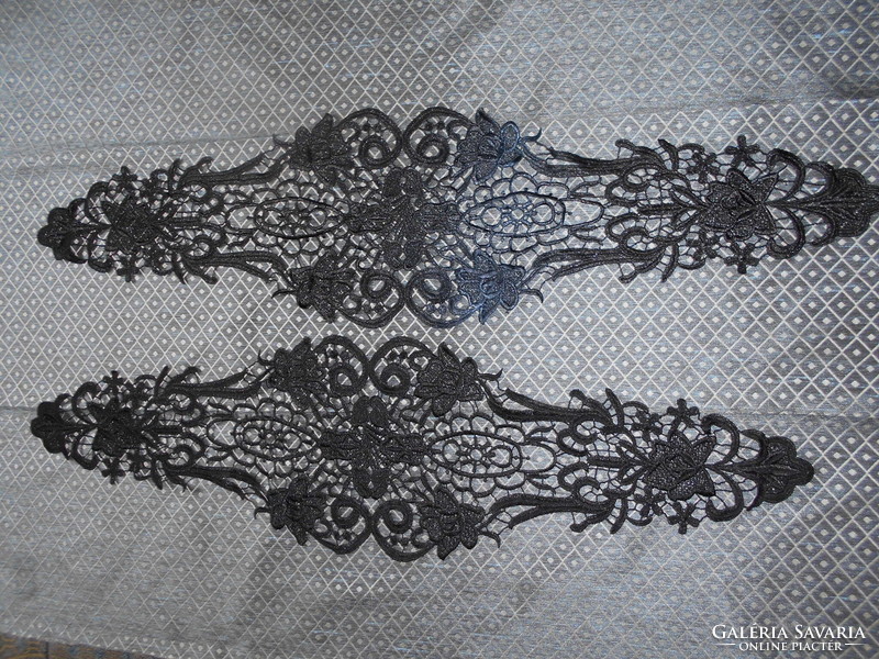 Black lace insert - the price applies to 2 pcs
