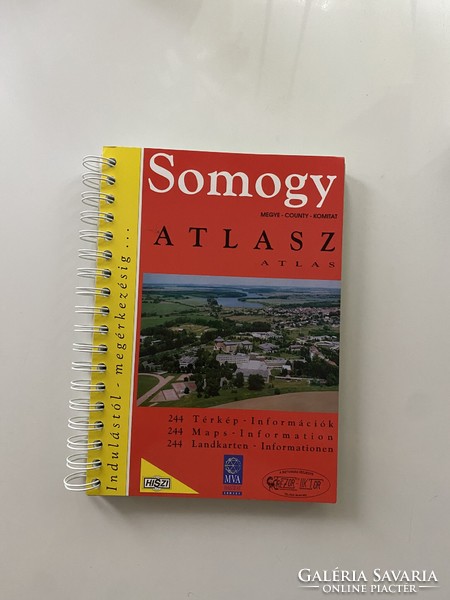 Somogy county atlas 244 maps and information, 300 pages 1998.