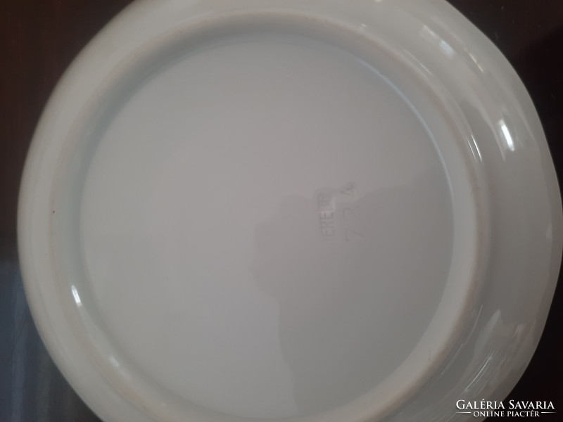 6 db Fehér Herendi porcelán teás csésze + alj készlet