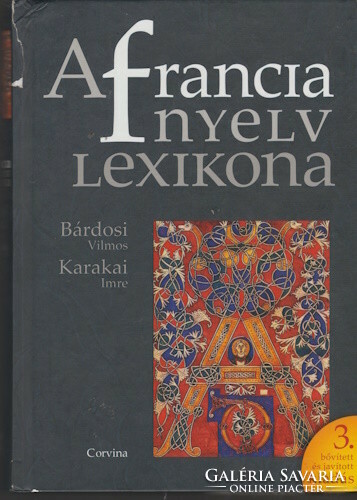 Vilmos Bárdosi and Imre Karaka: lexicon of the French language
