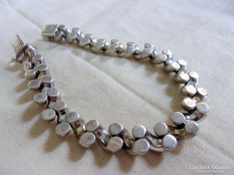 Oversized vintage silver bracelet