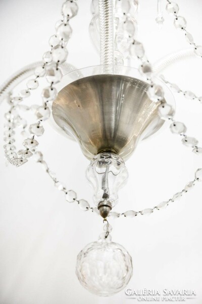 Beautiful Murano crystal glass chandelier from the 70s - 01623