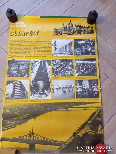 Retro Hungarian poster. Budapest