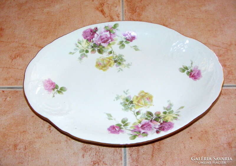 Old pink porcelain tray