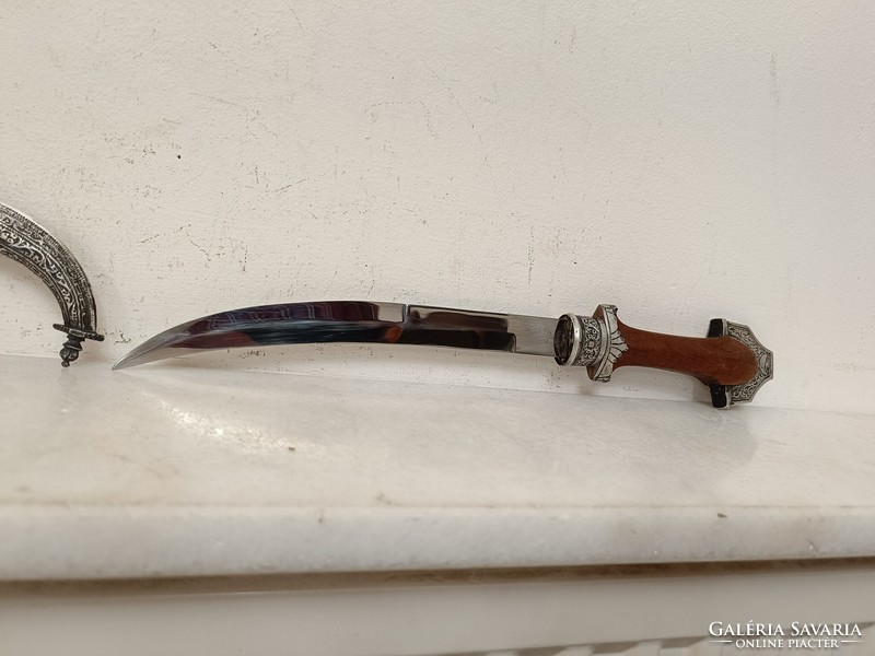 Antique Jambiya Arabic Persian Syria Morocco Berber Dagger Silver Sheathed Knife Weapon 391 8092