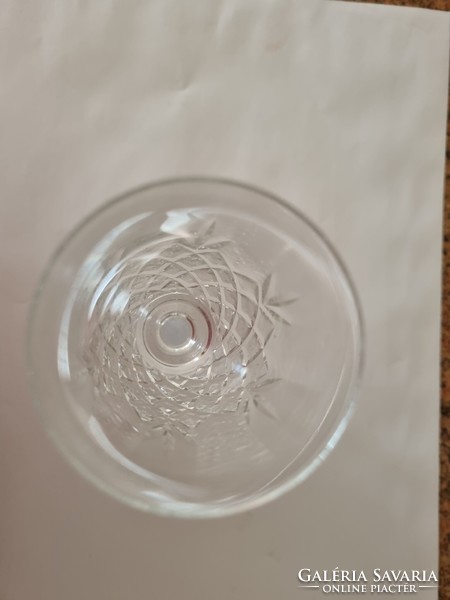 Set of 6 wonderful crystal champagne glasses 17 cm
