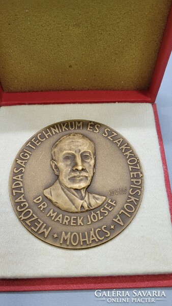 Bronze commemorative plaque in gift box