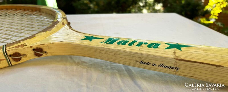 Vintage Mátra magyar fa tenisztütő
