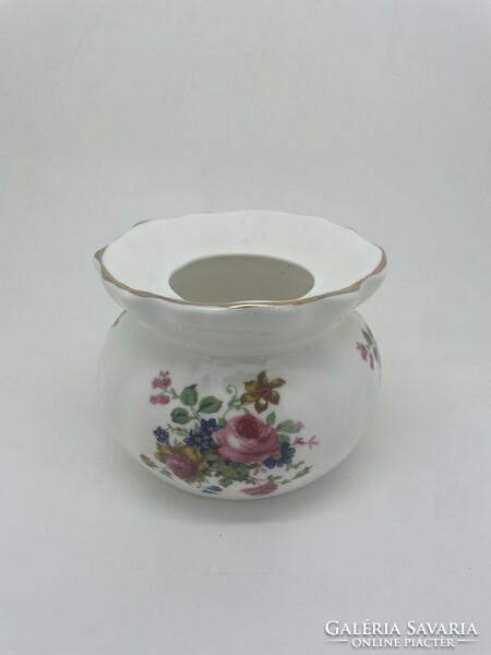 English staffordshire floral porcelain holder 7.5cm