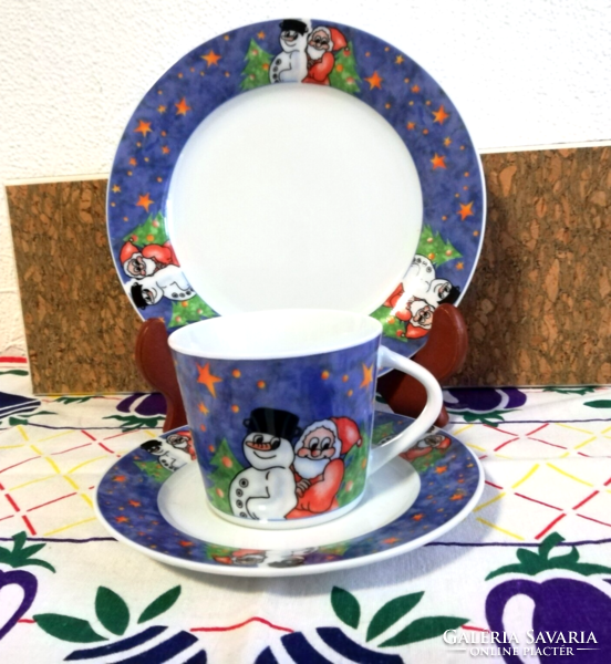 Porcelain children's breakfast set - Santa Claus -