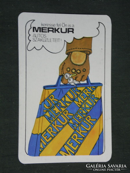 Card calendar, merkur car trade company, graphic designer, 1976, (2)