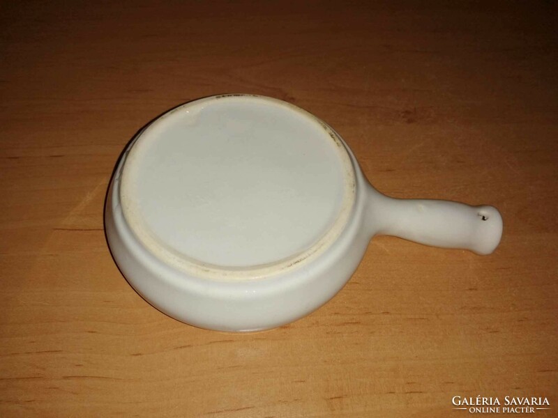 Porcelán nyeles csigasütő edény - átm. 12,5 cm (22/d)