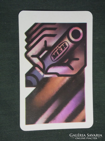 Kártyanaptár,MÉH hulladékhasznosító vállalat,grafikai rajzos, 1976 ,   (2)