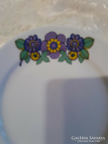 Alföldi lila virágos tányér 17 cm