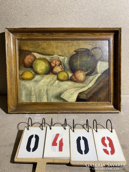 XIX. Century oil, still life on canvas, r. Chuard with sign, 54 x 38 cm