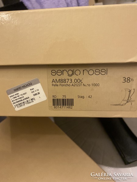 Sergio rossi leather boots with original box