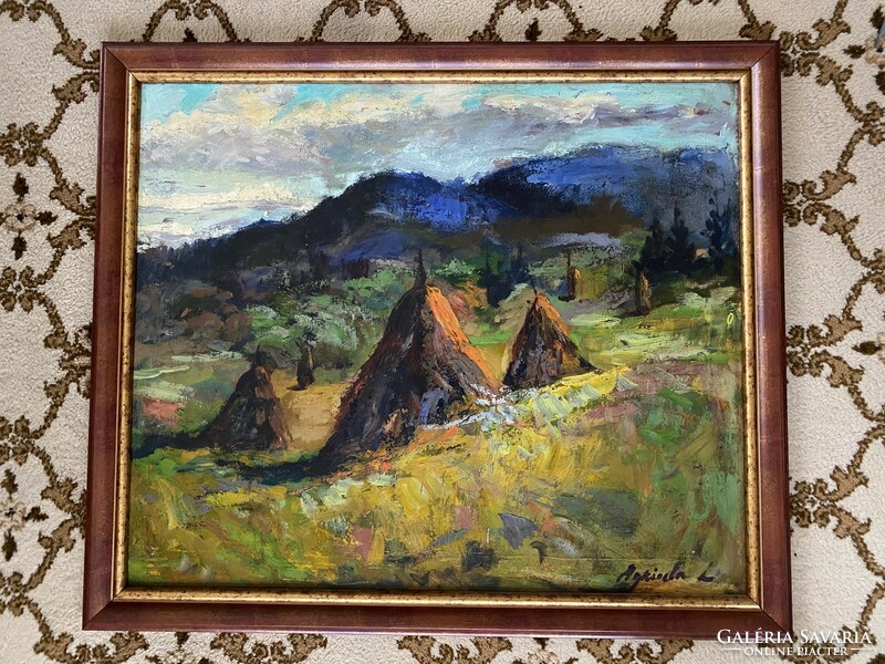 Nagybánya painting with agricola mark - private collection