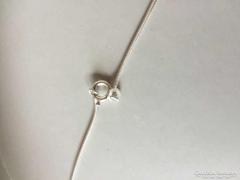 Modern, minimalista ezüst (Ag) nyaklánc, 25 cm, 5,3 gramm  (FÉD)
