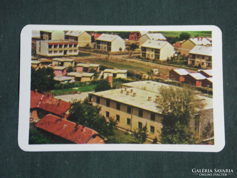 Kártyanaptár,Békés megyei építőipari szöv, Békéscsaba,Elek,Sarkad,Tótkomlós,1976 ,   (2)