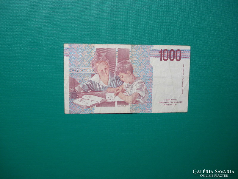 Italy 1000 Lira 1990