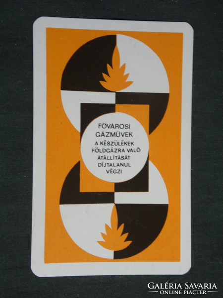 Card calendar, Budapest gas works, Budapest, 1976, (2)