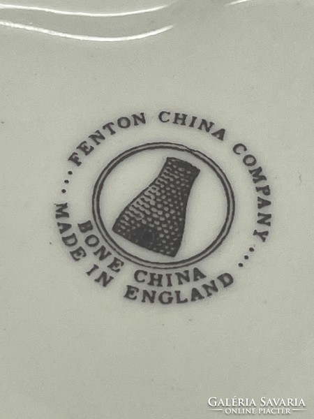 Angol Fenton porcelán szivecskés díszdoboz 5.5x3.5cm