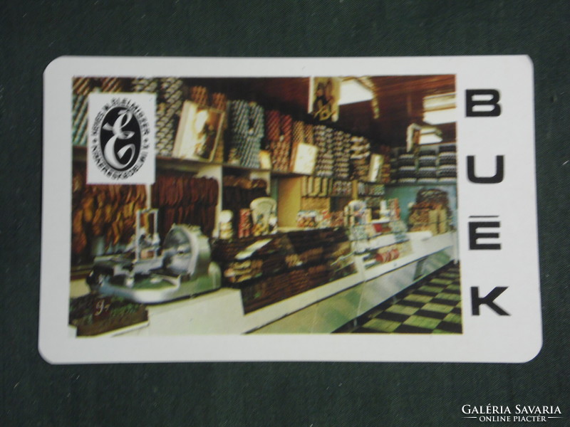 Kártyanaptár, Borsod Heves élelmiszer vállalat,Miskolc, csemege ABC áruház ,1976 ,   (2)