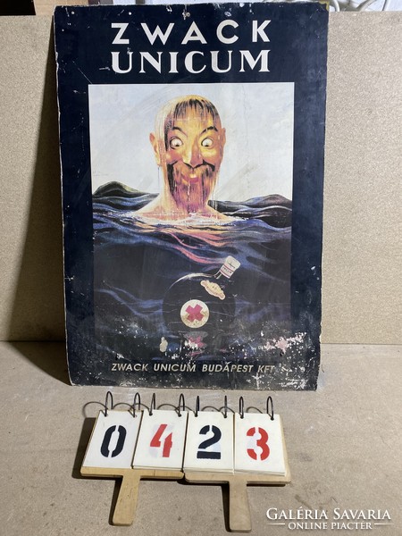 Régi Unicumos plakát, 66 x 97 cm-es nagyságú, gyűjtőknek.