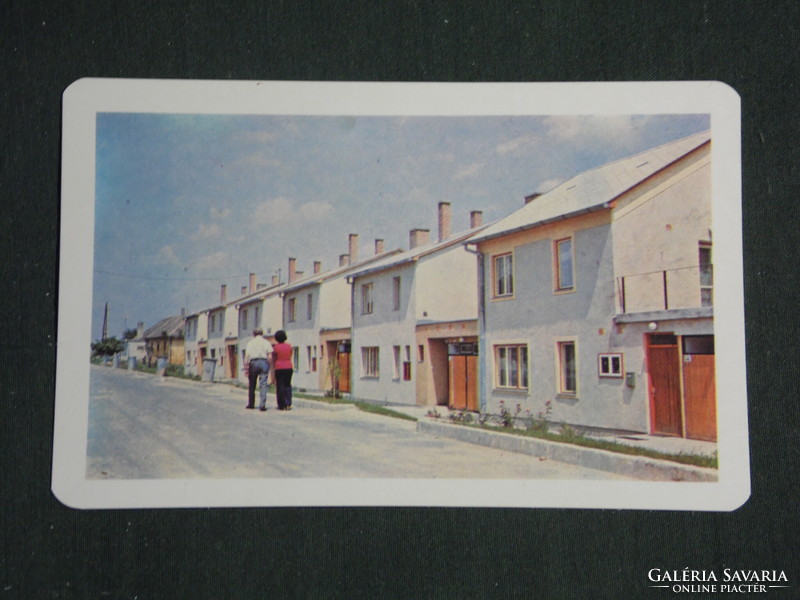 Kártyanaptár, Tolna megyei építőipari szövetkezet, Szekszárd, családi lakóház, 1976 ,   (2)