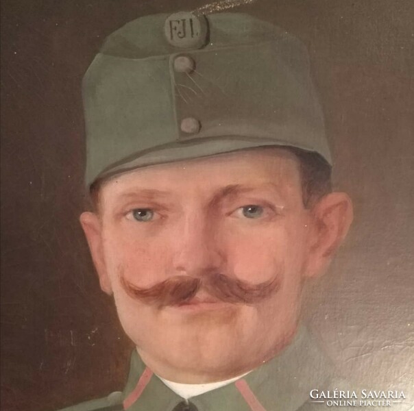 Monarchista katona portré ,1917.Greifenburg.Militaria