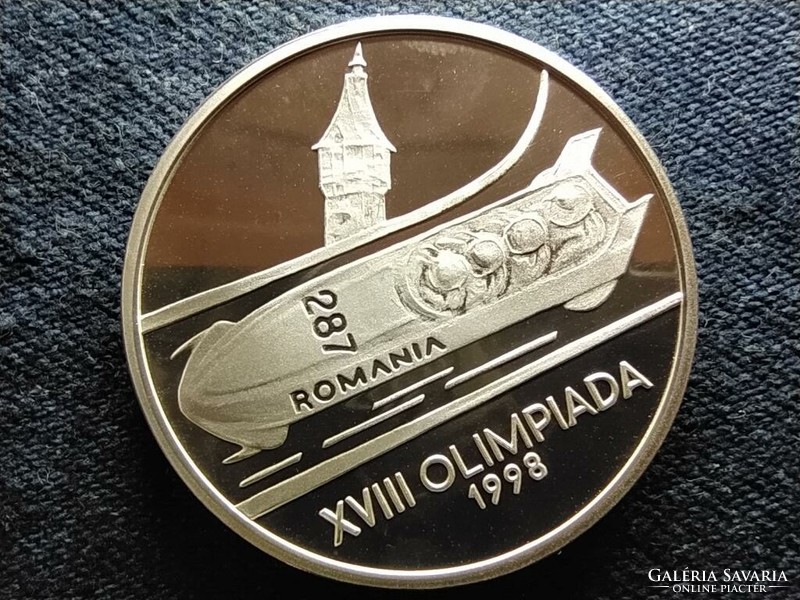 Romania xviii. Winter Olympics 1998 Nagano .925 Silver 100 lei 1998 pp (id81115)
