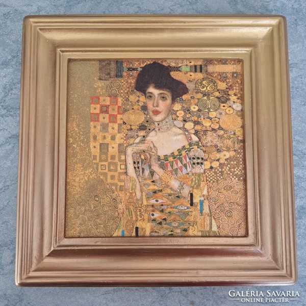 Klimt Adél festmény decoupage képen