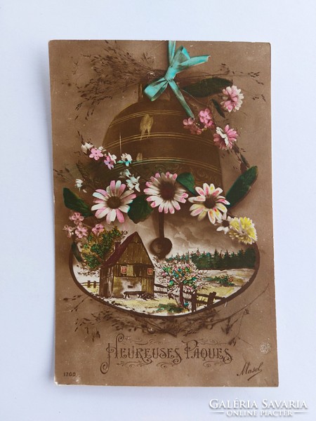 Régi képeslap húsvéti levelezőlap