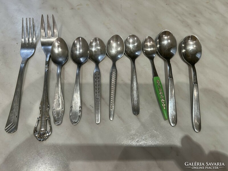 Spoons and forks from the 80s. Retro