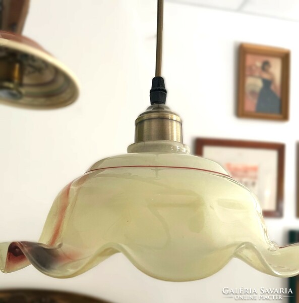 Old frilly ceiling lamp, folk