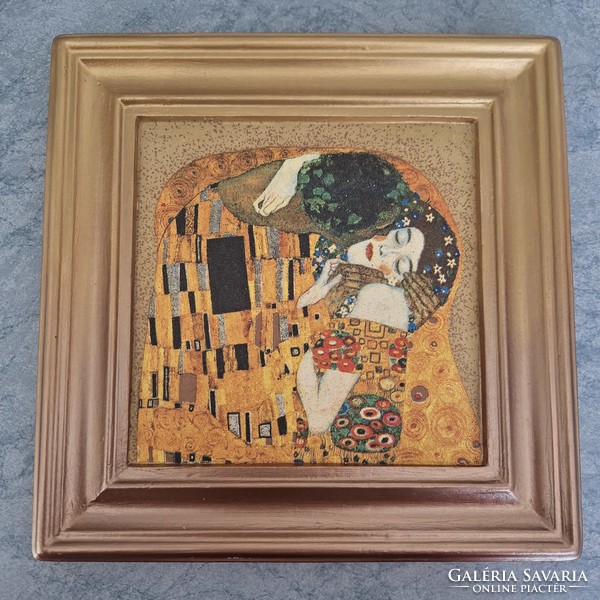 Klimt Csók című festmény decoupage képen,