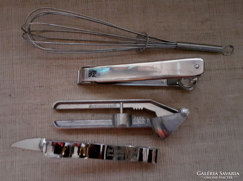 Brand marked cherry corer garlic cruciferous vegetable peeler and beater in good usable condition