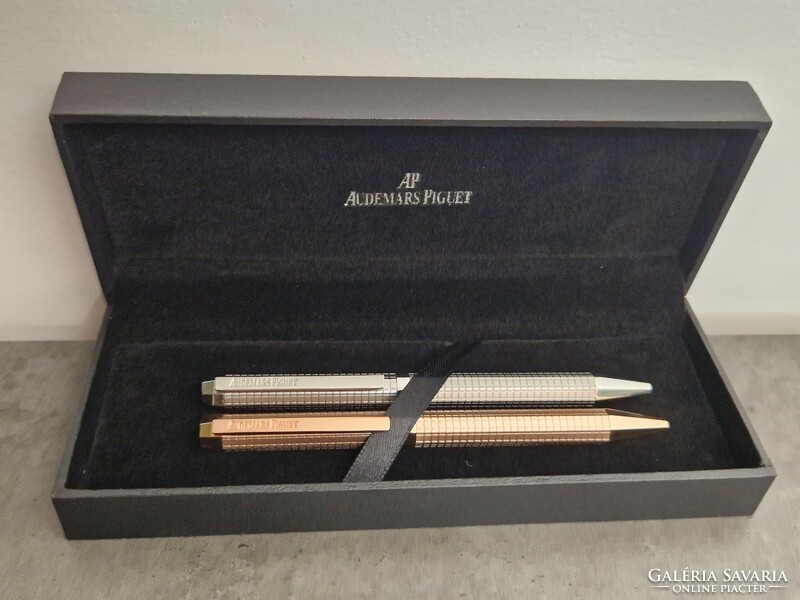 Audemars piquet royal oak ballpoint pen set (gold - silver)
