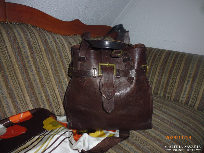 Vintage mulberry women's genuine leather bag.