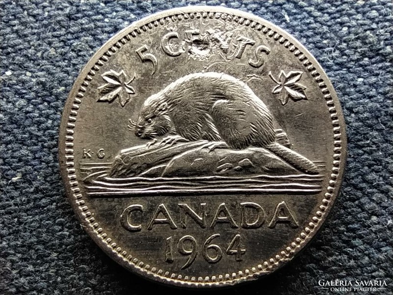 Kanada II. Erzsébet 5 Cent 1964 (id66562)