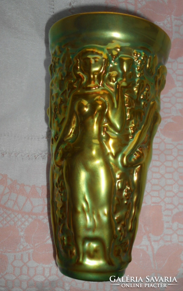 Zsolnay eozin-glazed vintage vase