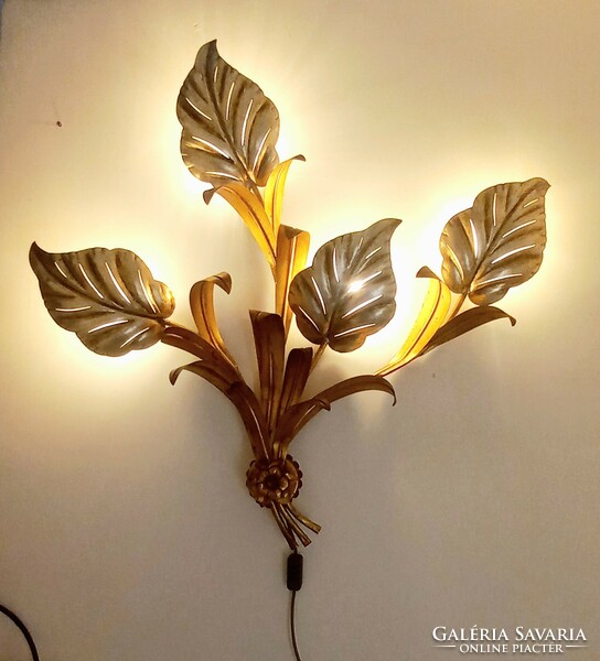 Nagyméretű fali lámpa falikar Hans Kögl Hollywood Regency stílusú