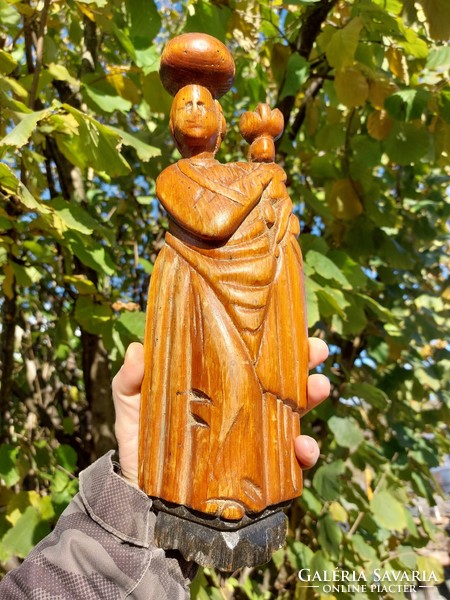 Pribrami Madonna carved Mary 19th Century (90)