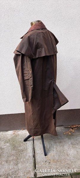 Az Australian Outback Collection barna olajálló pamut DUSTER COAT férfi kabát