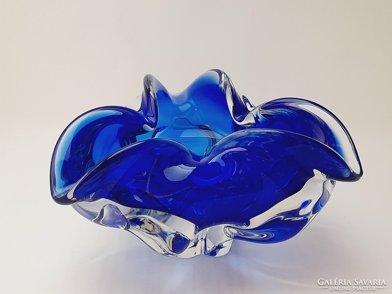 Czech glass bowl, 18 cm